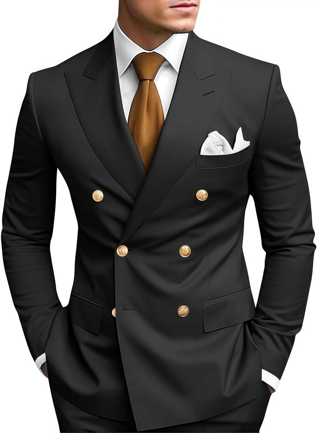 Stylish 2 Piece Double Breasted Suit for Men - Perfect Fit