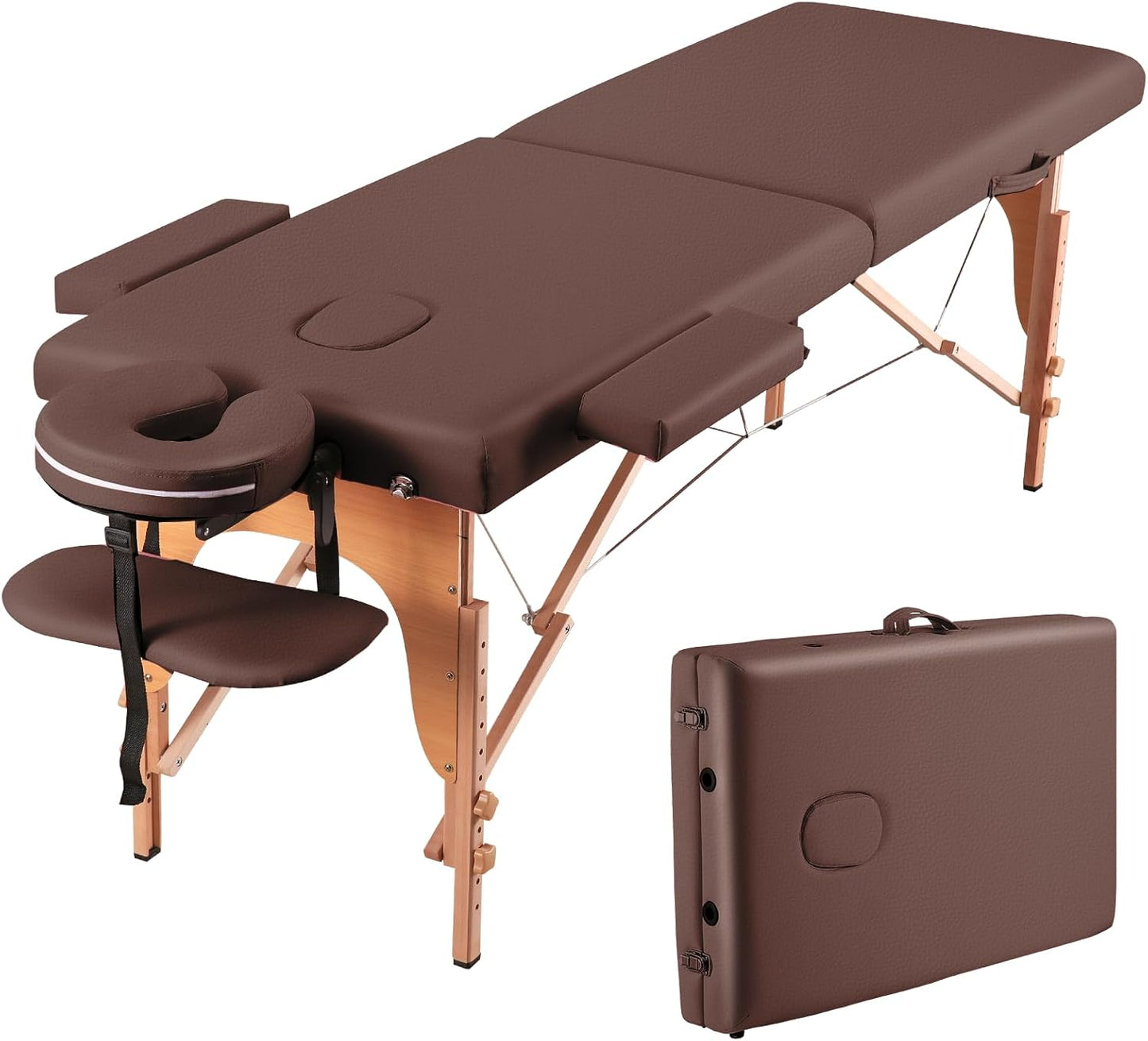 CHRUN Portable Massage Table 84 Inches Wide Spa Bed for Therapists