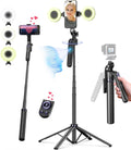 71 Auto Face Tracking Tripod for iPhone with Light - Vlog Kit