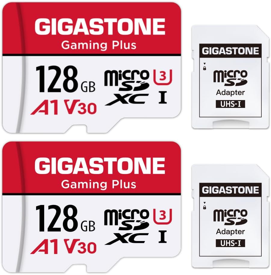 High-Speed 128GB Micro SD 2-Pack for Nintendo Switch