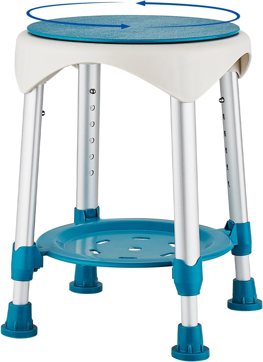360 Swivel Shower Stool Chair for Inside Shower with Tray