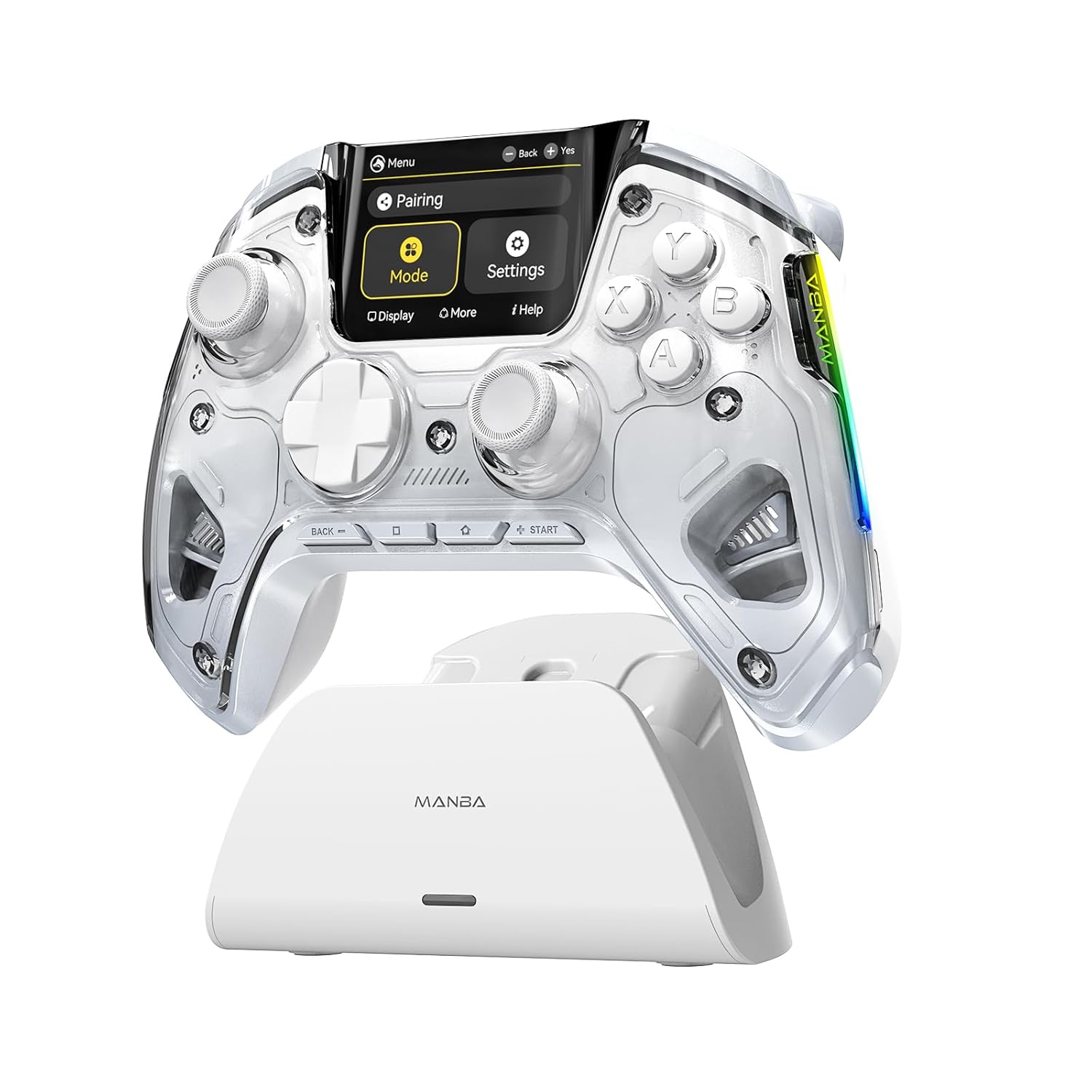 ManbaOne Gaming Controller: Hall Effect Stick, RGB Lighting