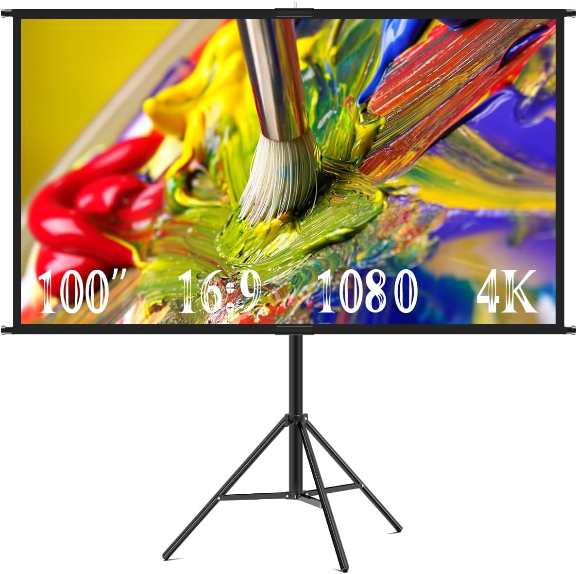 Towond 100 4K HD Portable Screen: Wrinkle-Free & Foldable
