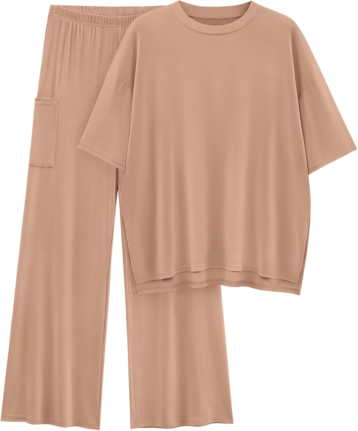 KIRUNDO Womens 2 Piece Outfits for Summer Casual Comfort