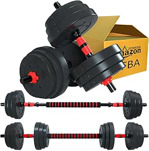 Adjustable Dumbbells Barbell Set for Home Gym Workouts