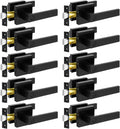 KAMOTA Privacy Door Levers 10 Pack Matte Black - Modern Keyless