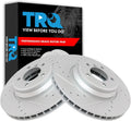 Front Brake Rotor Set G-Coated Drilled & Slotted for BMW 335i/335d