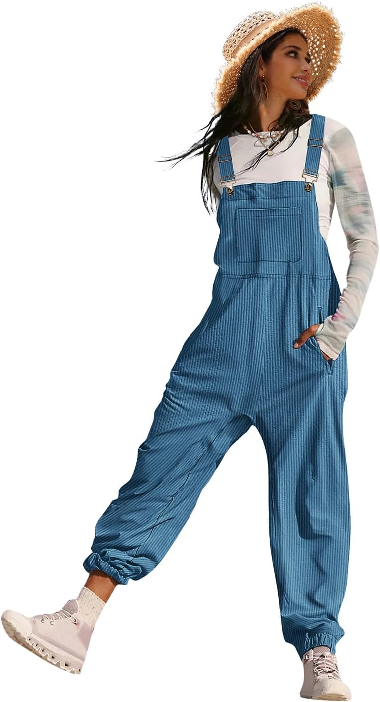YESNO Women's Casual Corduroy Overalls for Stylish Comfort