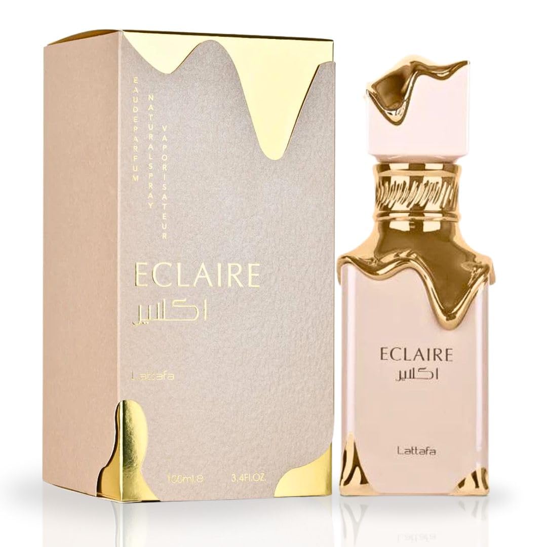 Lattafa Eclaire Eau de Parfum Spray for Women, 3.4 Ounce