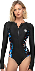 AXESEA Womens Long Sleeve Rash Guard for Sun Protection and Style