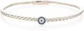 Evil Eye Sterling Silver Bangle Bracelet for Women - Protective