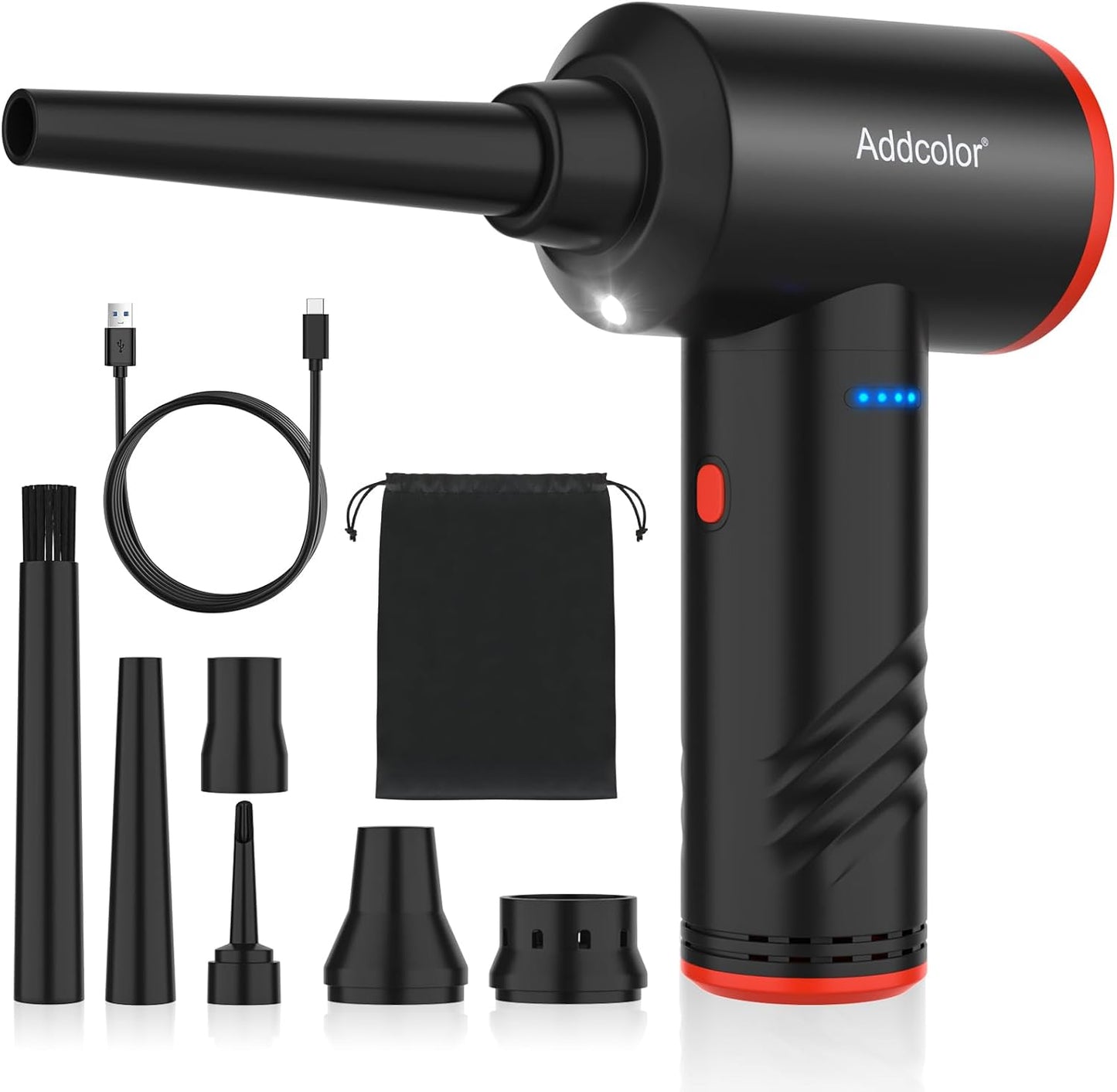 ADDCOLOR Electric Air Duster: 3 Speeds, Cordless