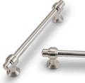 5 in Brushed Satin Nickel Cabinet Handles 10 Pack - Solid Zinc Pulls 2