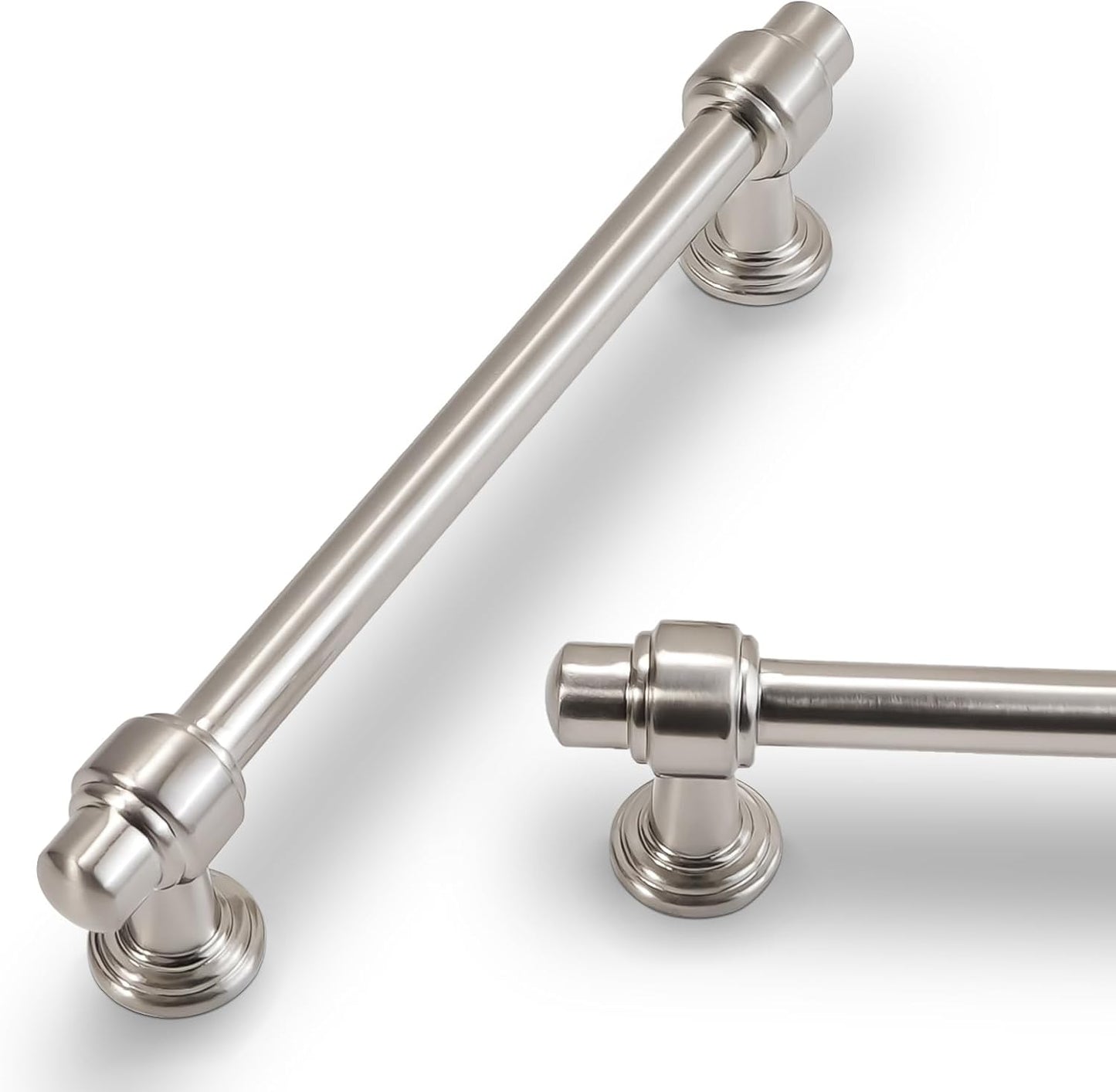 10 Pack 5 inch Brushed Satin Nickel Kitchen Cabinet Handles