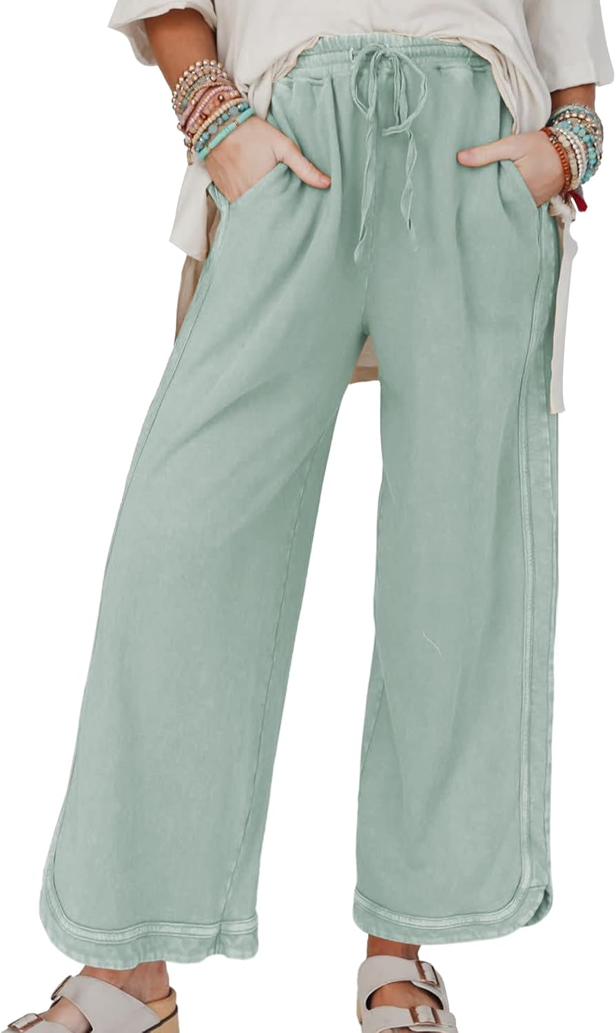Hixiaohe Women's Casual Wide Leg Sweatpants for Every Occasion