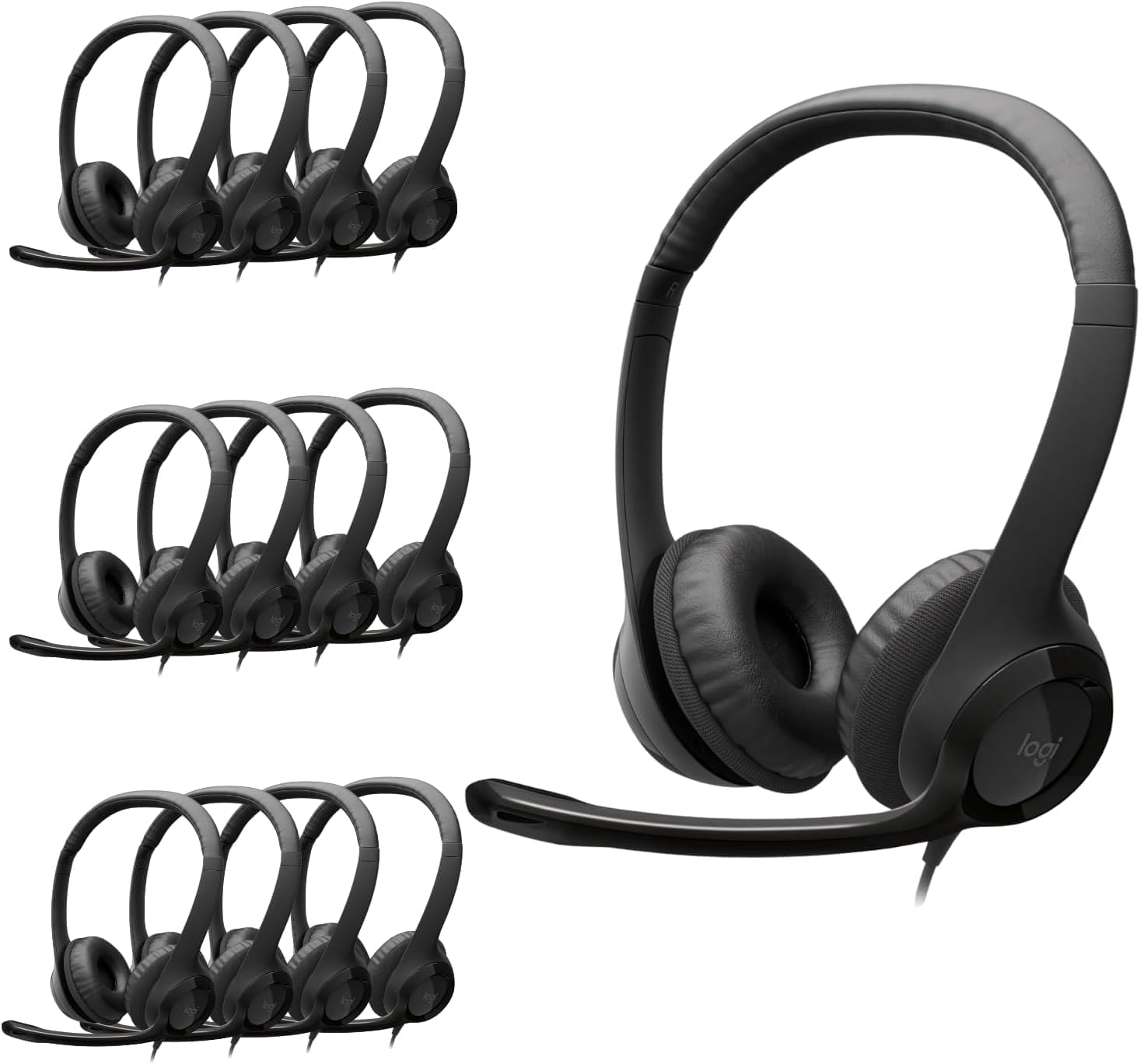Logitech H390 Wired Headphones with Noise Cancelling Mic