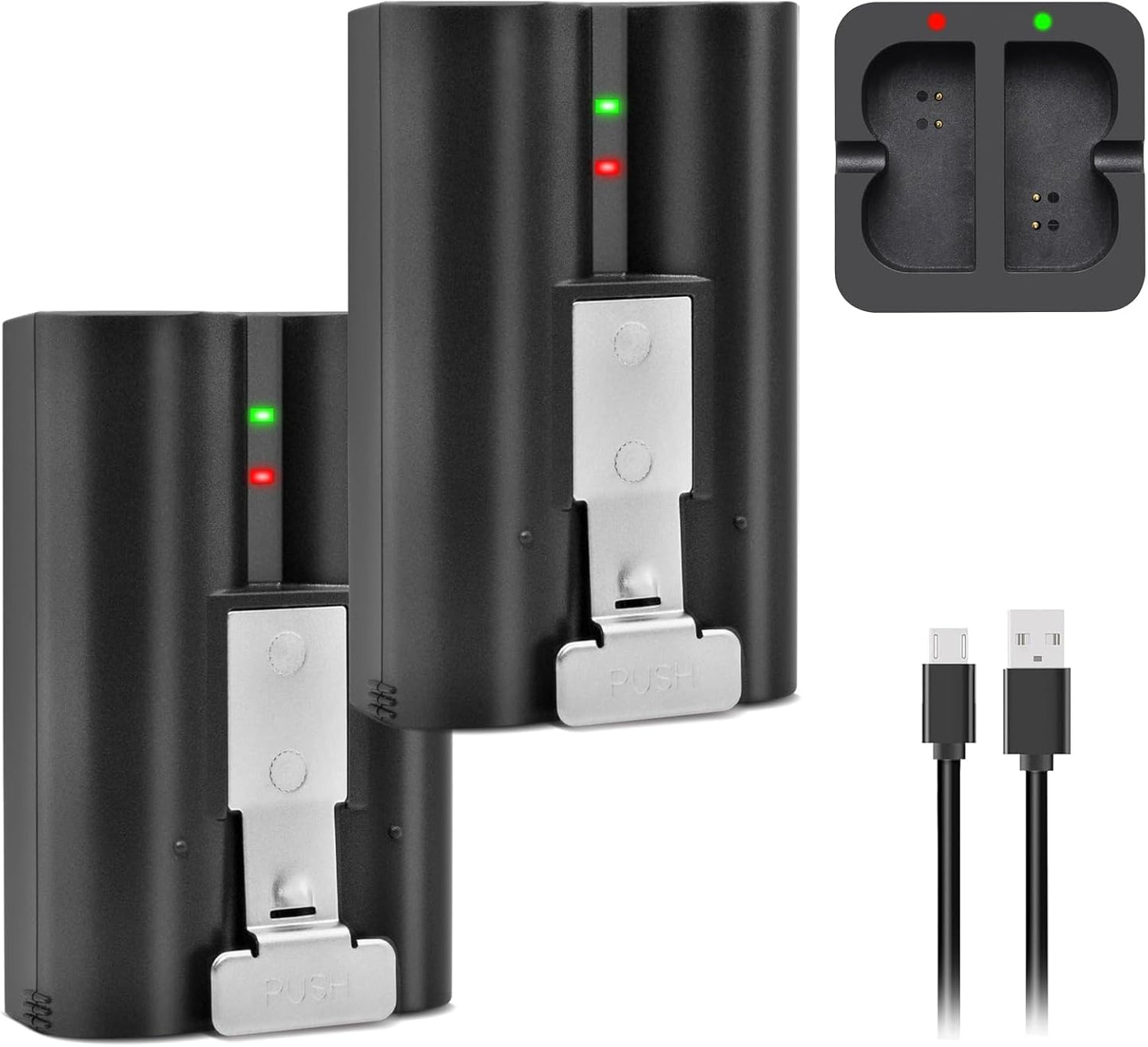 Powerful 2-Pack Ring Doorbell Battery Set + Charger Station - RDSJ