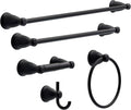 Franklin Brass Kinla 5-Piece Bathroom Set Matte Black - Clean Lines