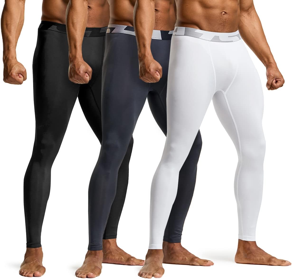 TSLA Men's Compression Pants for All-Weather Sports Activities