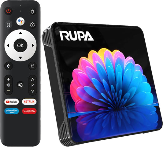 4GB RAM 4K UHD Smart TV Box with Voice Remote