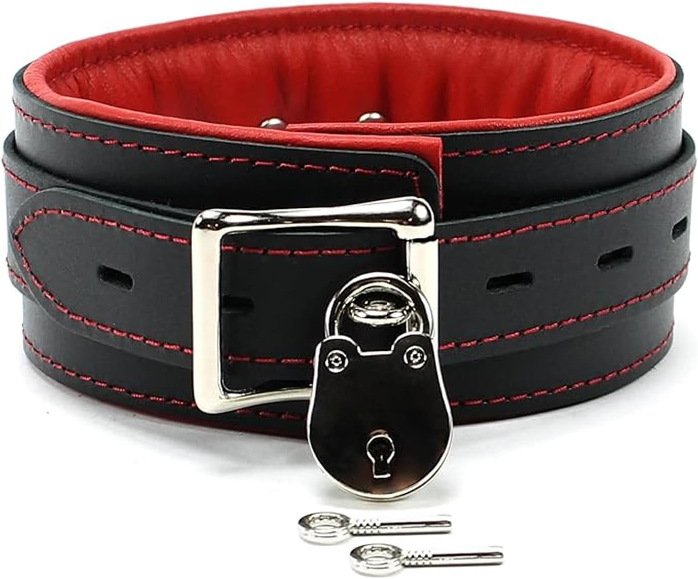 Macon BDSM Collar Handcrafted Padded Bondage Collar for Couples