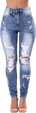 KUNMI Womens High Waisted Skinny Stretch Jeans - Butt Lifting Fit back