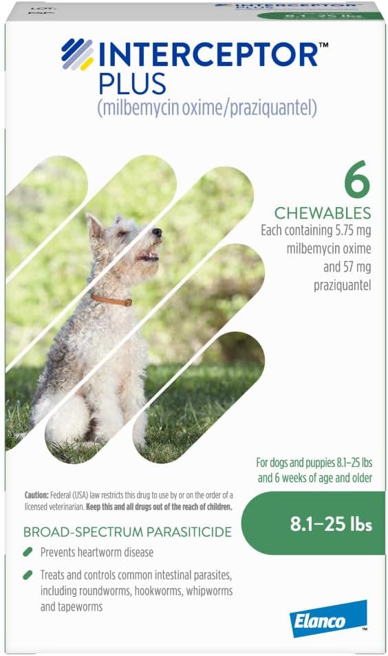 Interceptor Plus Prevention for Heartworm and Other Worms for Dogs