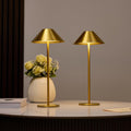 Bojim Gold Cordless Lamp Set of 2 - Rechargeable Touch Table Lamps