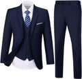 Men Slim Fit 3-Piece Suit Set for Wedding & Business - Tailored Look
