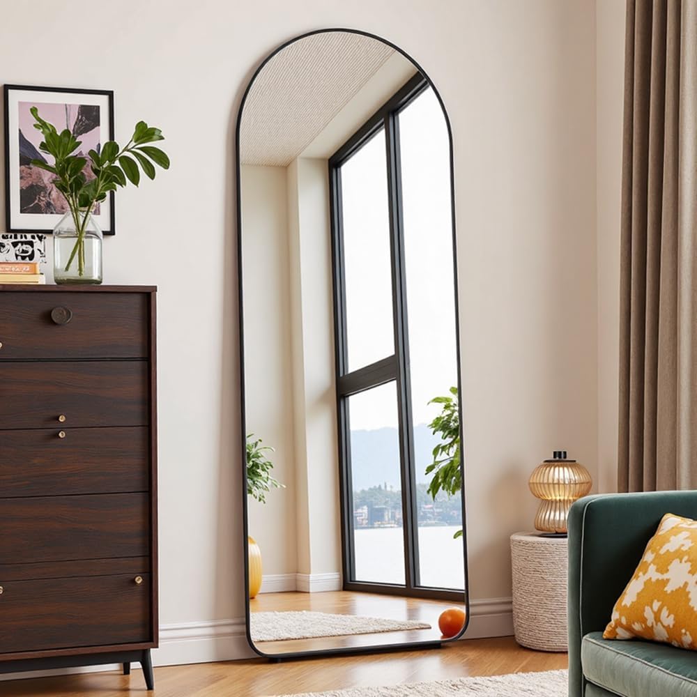 OGCAU Full Length Mirror with Arched Frame for Stylish Spaces