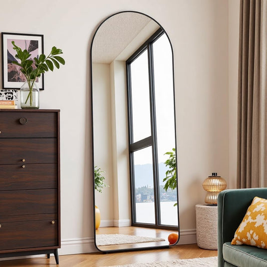 OGCAU Full Length Mirror with Arched Frame for Stylish Spaces