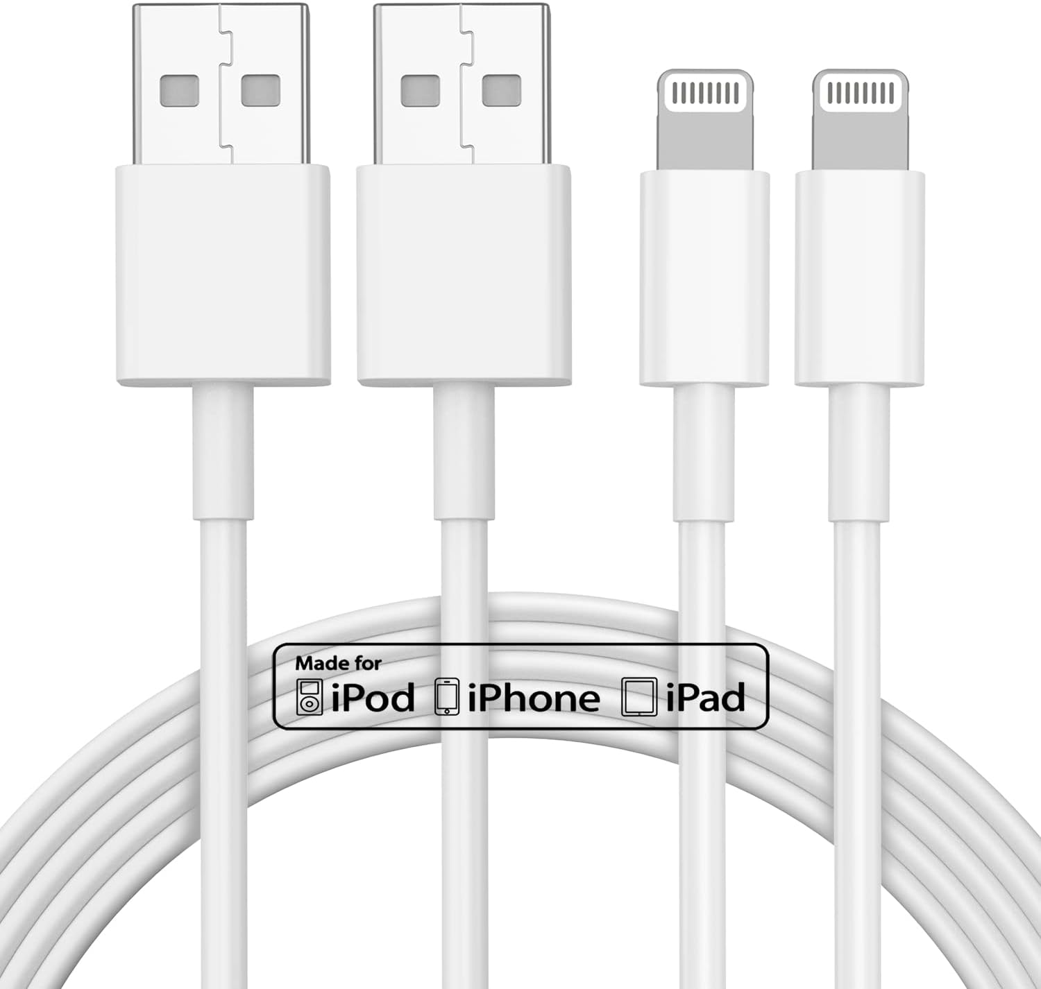 Fast Charge 10ft iPhone Cord, Apple MFi Certified
