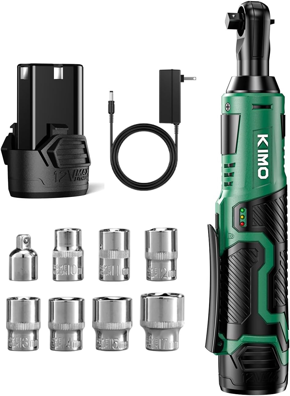 KIMO Cordless Electric Ratchet Wrench Set for Precision Tasks