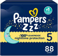Pampers Overnight Diapers Swaddlers Size 5 for Nighttime Comfort