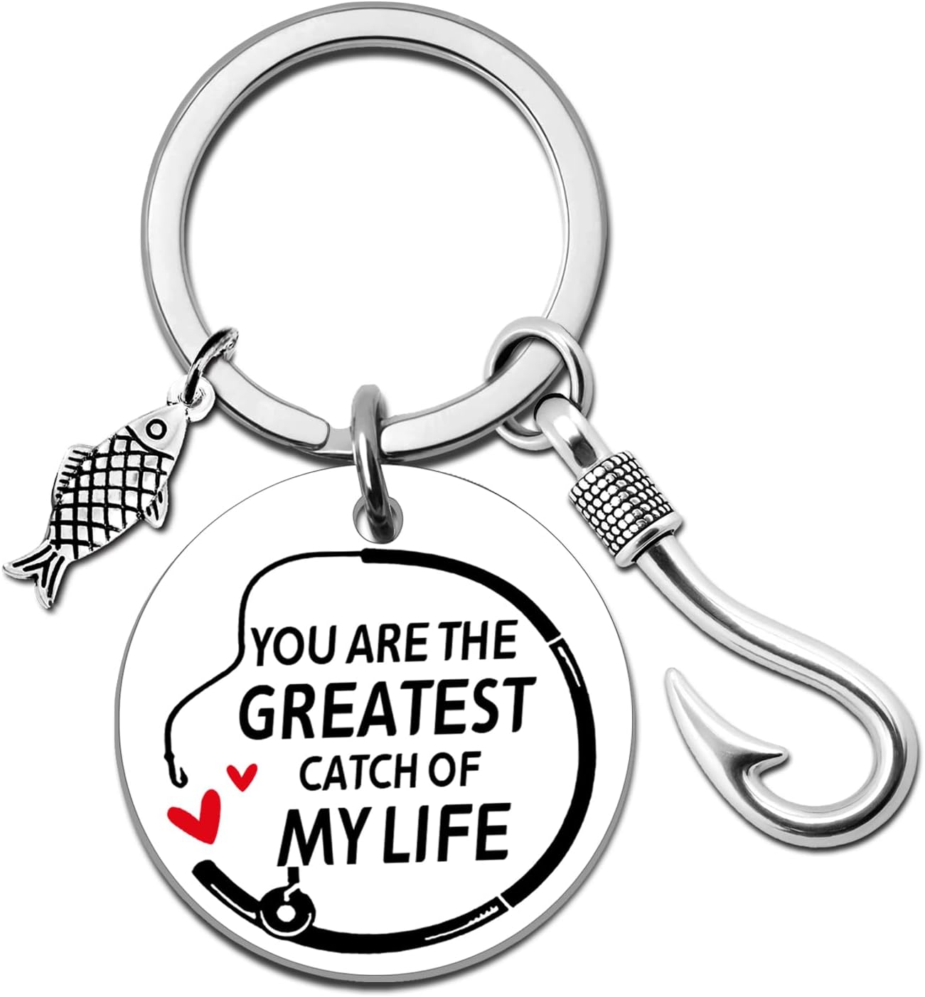 I Love You Fisherman Keychain for Him