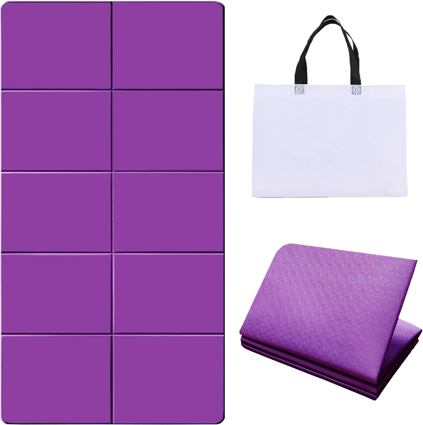Foldable Non-Slip Yoga Mat for Home & Travel