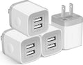 Fast Charge 4-Pack Dual Port USB Wall Charger by X-EDITION