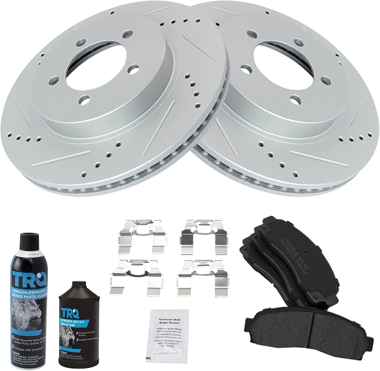 TRQ Front Performance Brake Pad & Rotor Kit for Ford Explorer