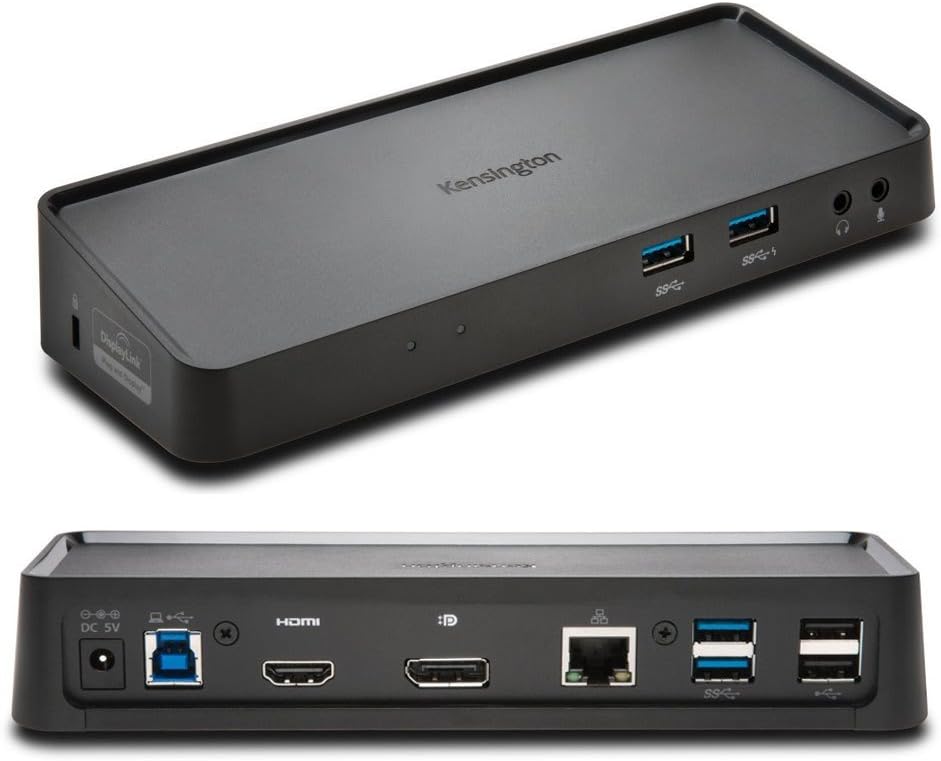 Kensington USB 3.0 Dual Display Docking Station for Mac & Windows