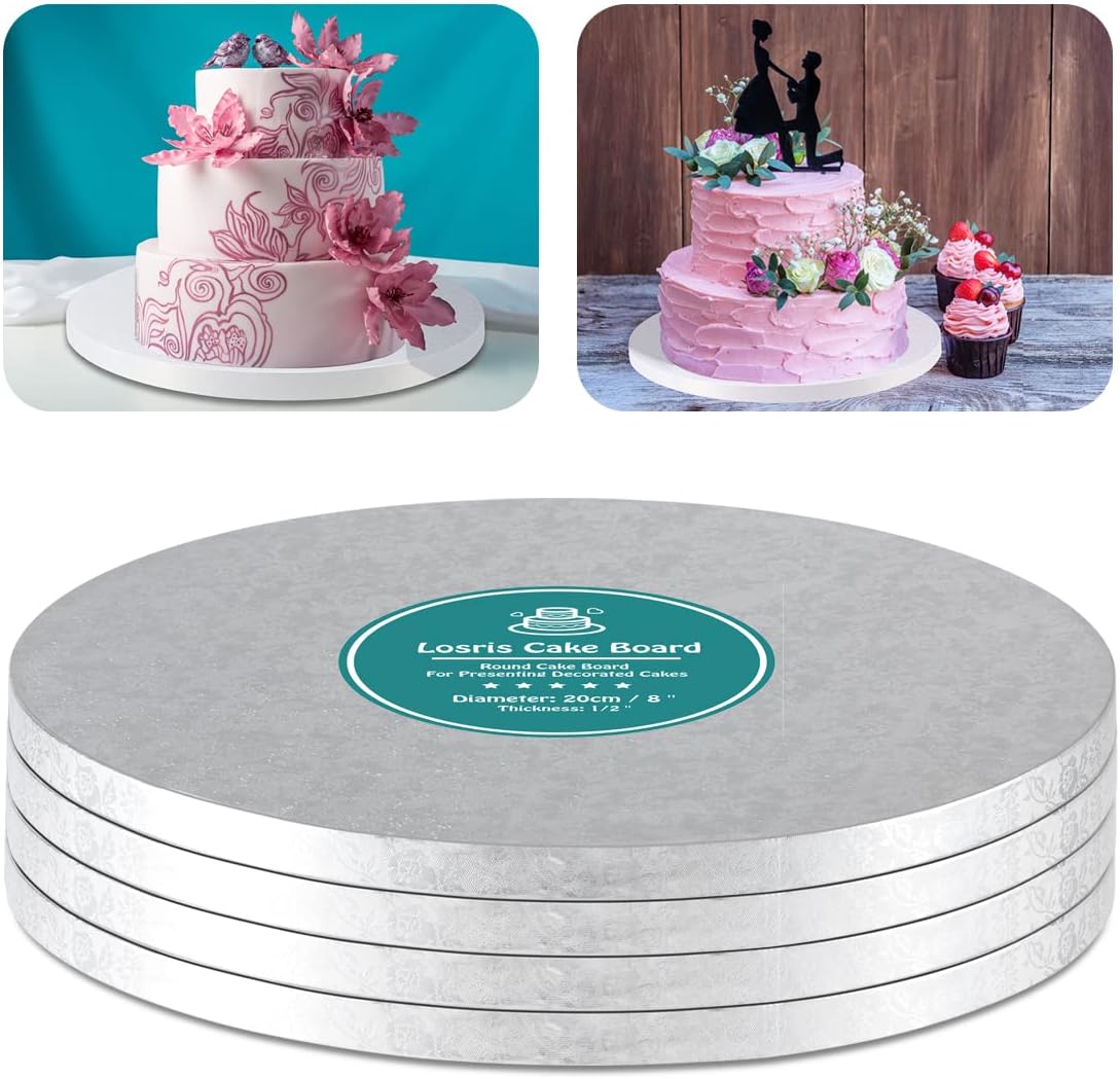 Round 16 Inch Silver Cake Drum Boards for Multi Tiered Cakes