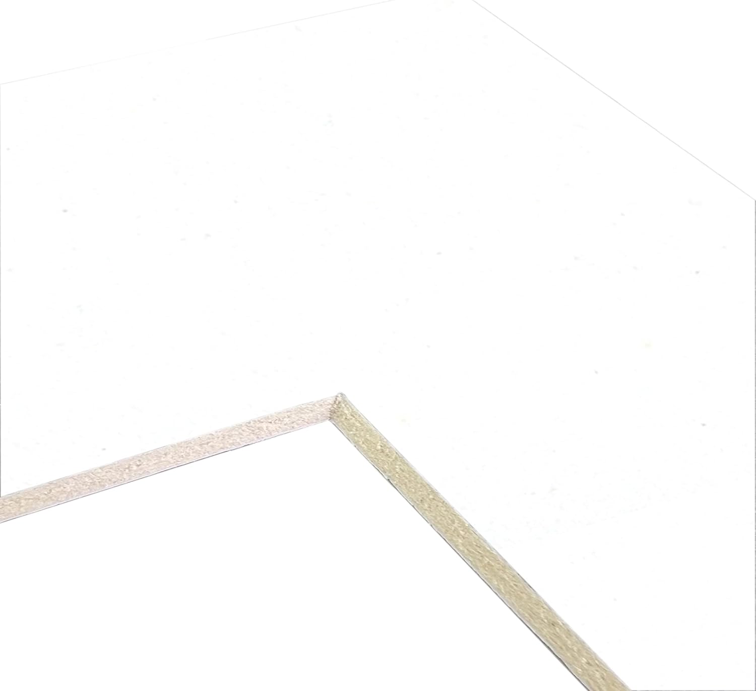 Crisp White Pre-Cut Mat Board for 20x20 Prints and Frames