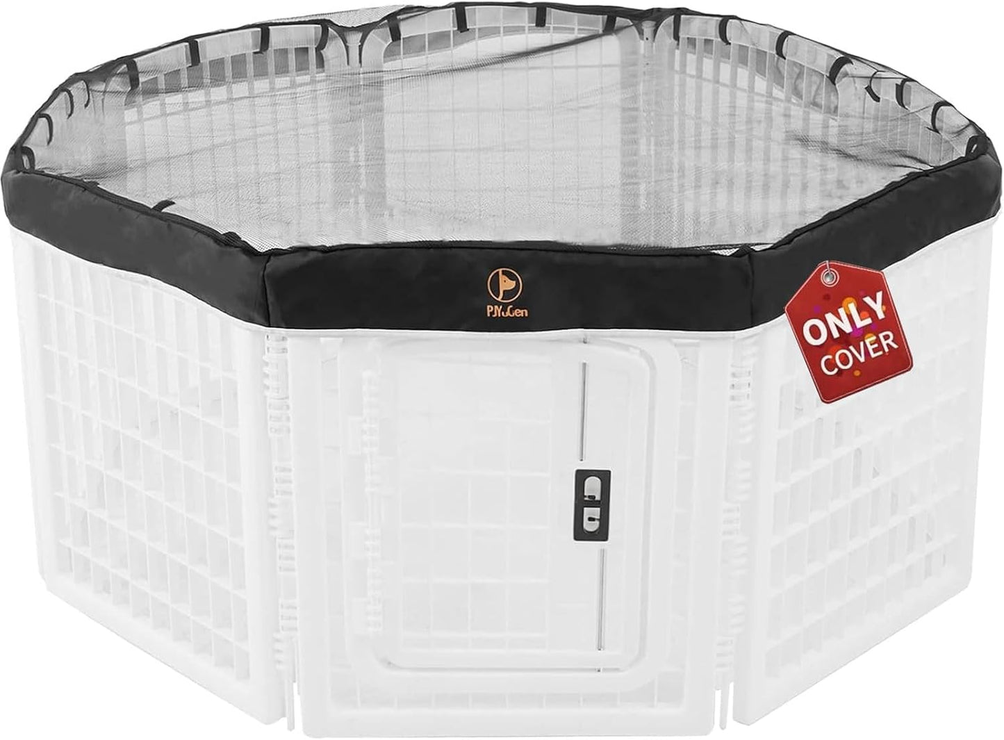 PJYuCien Dog Playpen Mesh Top Cover for 24 Inch Octagon Pen