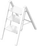 3 Step Lightweight Folding Ladder for Home Use, 330lbs Capacity