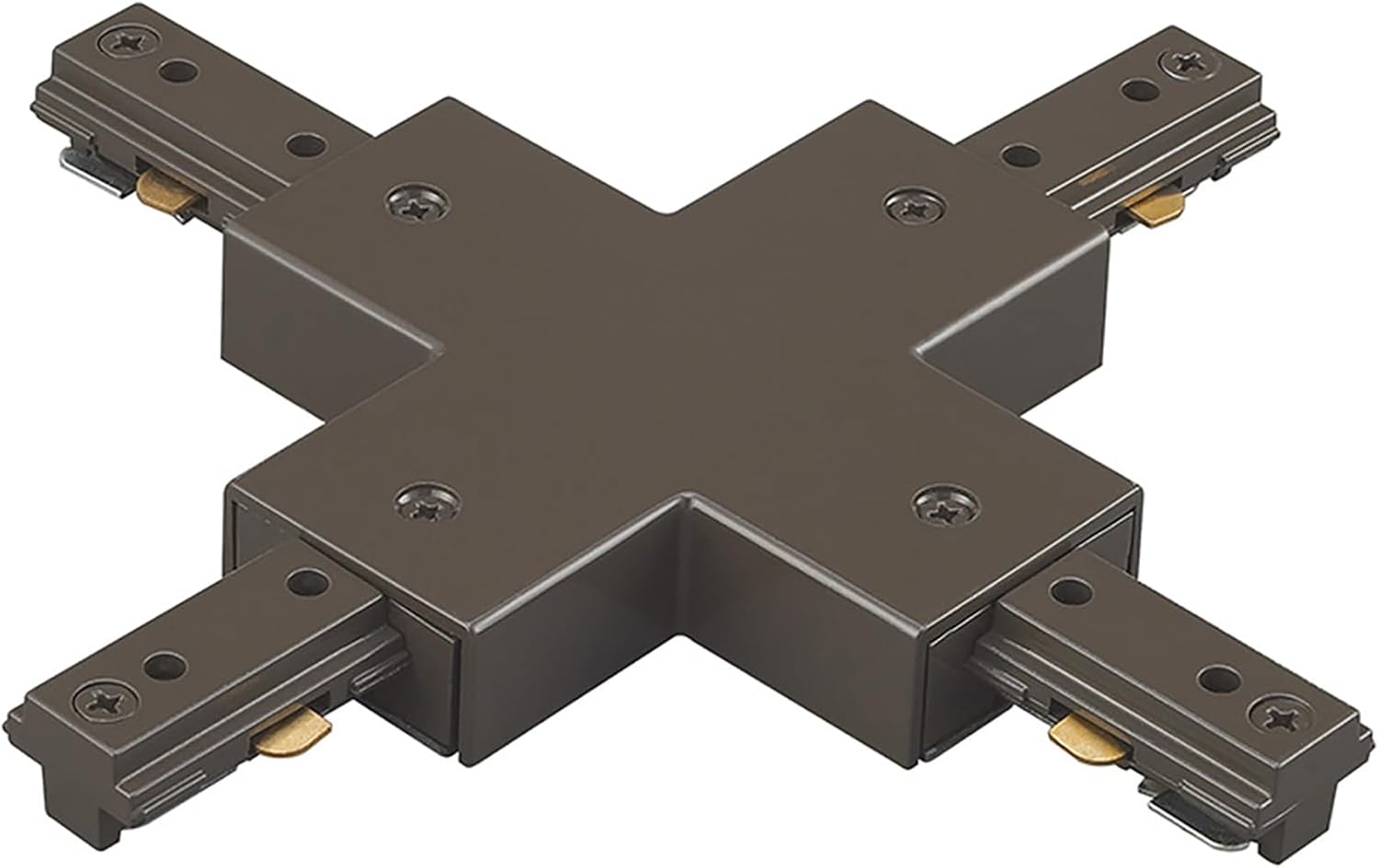 WAC Lighting HX-DB H Track X Connector for Dark Bronze Tracks