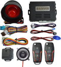 BANVIE 1 Car Keyless Entry Security Alarm System - Remote Start & Push