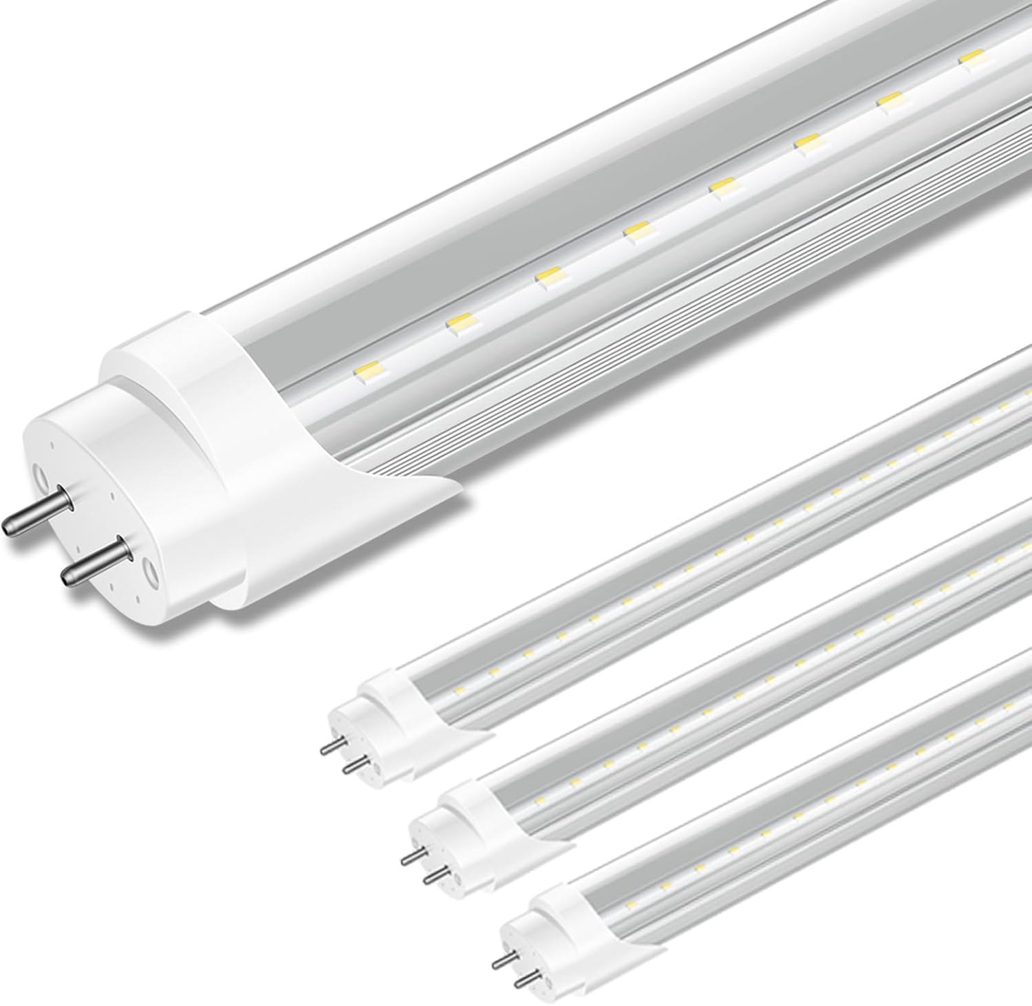 4 Pack T8 LED Bulbs 4 Foot, 24W, 6000K Daylight Brightness