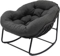 Outdoor Rocking Chair Papasan Egg Chair - Oversized Padded Rocker