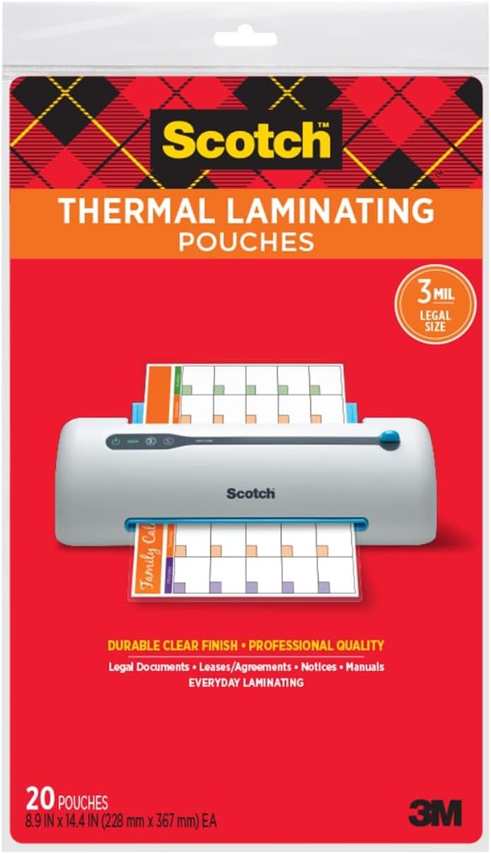 Protect Your Legal Documents with Scotch Laminating Pouches