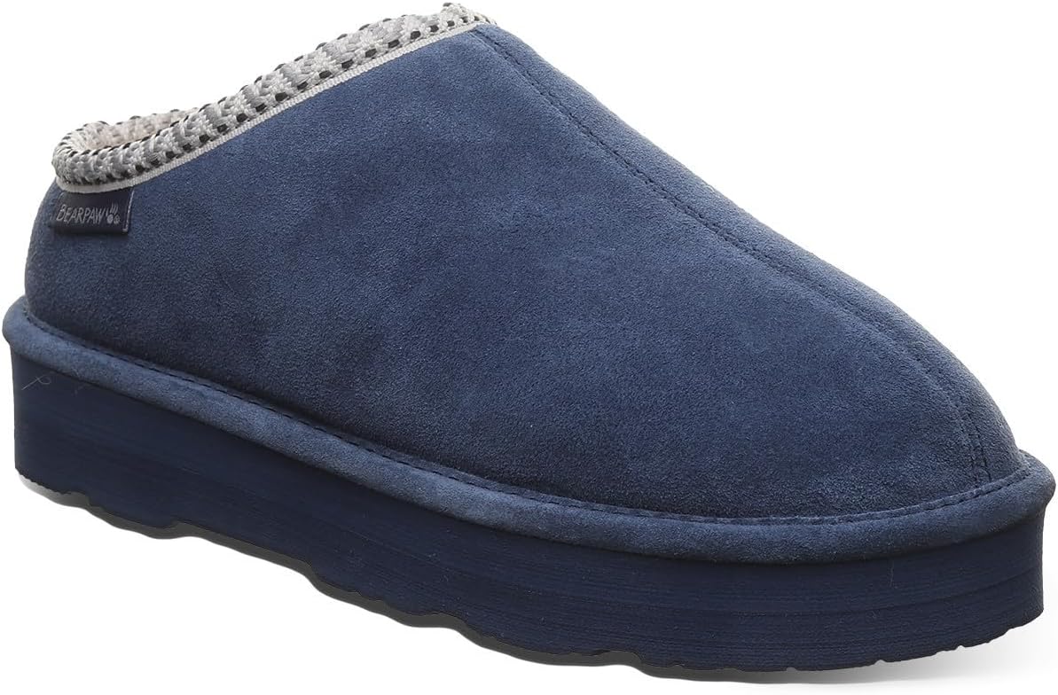 BEARPAW womens Martis: Comfortable Suede Slippers for All-Day Wear