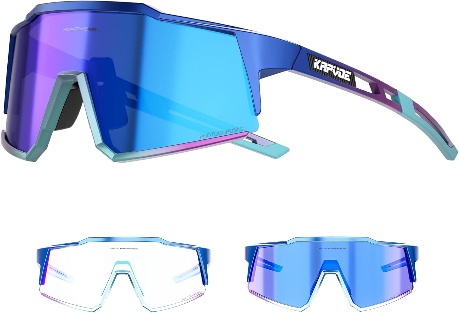 Photochromic Cycling Glasses for Men Women - KAPVOE K9022